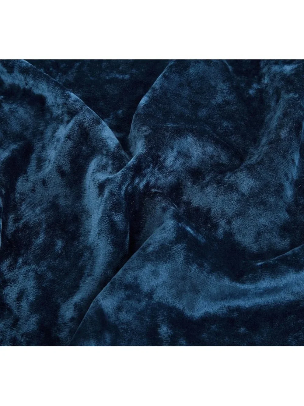 Luxury Velvet Curtain Panel set 50x72in - Navy Blue